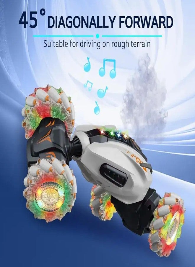 NVF Remote Control Stunt Car, 4WD RC Drift Vehicle with LED Lights, 360° Rotation, Double-Sided Driving, USB Charging - Image 3